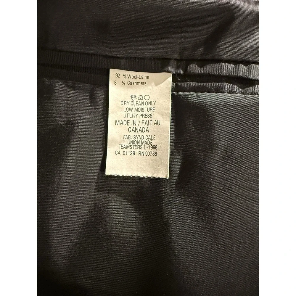 Lauren Ralph Lauren Men's 44R Gray Pinstripe Wool Cashmere Sport‎ Coat Blazer
